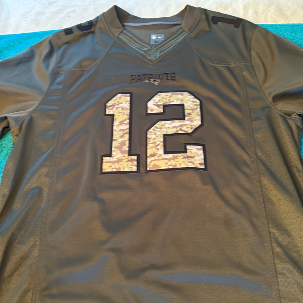 Tom Brady Salute to Service #12 Authentic Jersey. eBay going for 299.00.